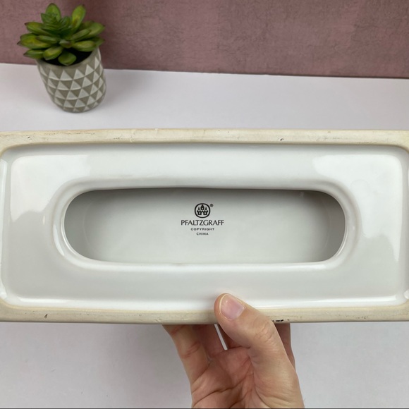 Pfaltzgraff Red Holly Berry Holly White Green Dish Plate - Picture 5 of 6